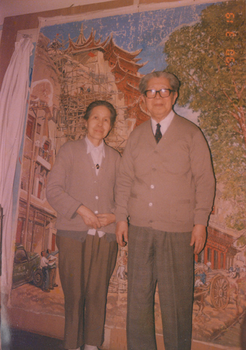 常書鴻先生と妻 李承仙