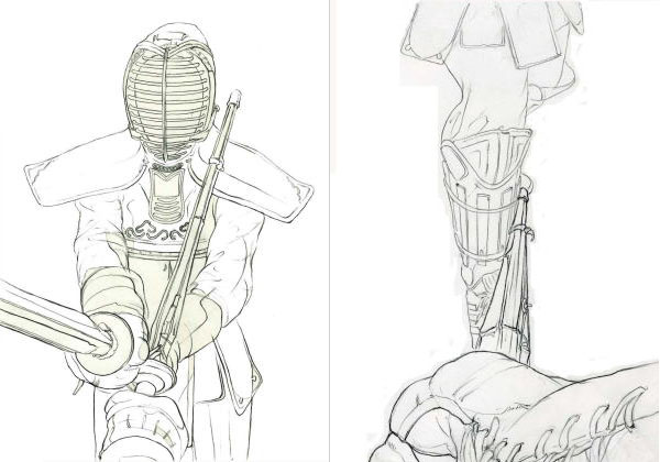 袈裟切り・すね切り